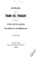 Papeles del tirano del Paraguay