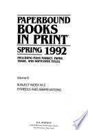 Paperbound Books in Print