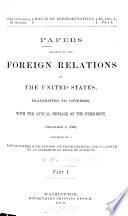 Papers relating to the foreign relations of the United States