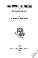 Para heridas las de honor b el des agravio del Cid, drama historico en 5 actos y en verso