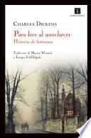 Para leer al anochecer