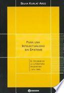 Para una intelectualidad sin episteme