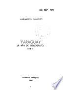 Paraguay, un año de bibliografía, 1987