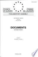 Parliamentary assembly Documents, Working Papers 2000 Ordinary session (Third part), Volume V