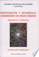 Participación y desarrollo comunitario en medio urbano
