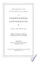 Participation of the United States Government in International Conferences, July 1, 1949-June 30, 1950