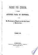 Pascos por Córdoba ó sean apuntes para su historia