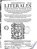Pensamientos literales y morales, sobre los evangelios de las dominicas despues de Pentecostes...