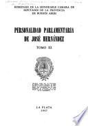 Personalidad parlamentaria de José Hernández