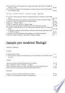 Philologica Pragensia