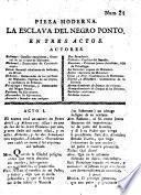 Pieza moderna, La Esclava del negro ponto