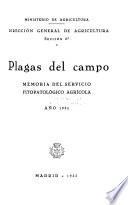 Plagas del Campo; Memoria