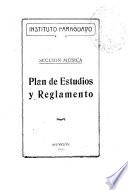 Plan de estudios y reglamento