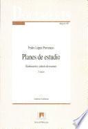 Planes de estudio
