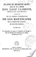 Pláticas dominicales que ... Josef Climent ... predico en la Iglesia Parroquial de San Bartolomé de la ciudad de Valencia ..., 3