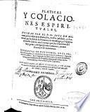Platicas y colaciones espirituales