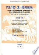Pleitos de hidalguía que se conservan en el Archivo de la Real Chancillería de Valladolid