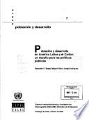 Población y desarrollo en América Latina y el Caribe