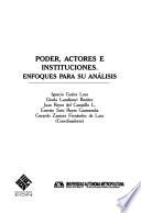 Poder, actores e instituciones