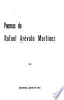 Poemas de Rafael Arévalo Martínez