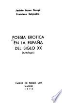 Poesía erótica en la España del siglo XX