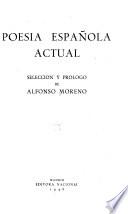 Poesia española actual