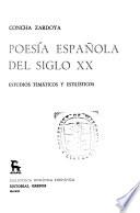 Poesía española del siglo XX