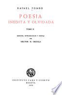 Poesía inédita y olvidada