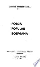 Poesía popular boliviana