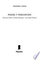 Poesía y percepción