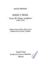Poesía y prosa