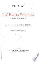 Poesías de José Batres Montúfar (natural de Guatemala)
