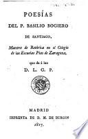 Poesías del P. Basilio Bogiero de Santiago