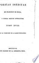 Poesías inéditas de Francisco de Rioja y otros poetas andaluces