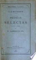 Poesías selectas /de Luis de Camoens ; traducidas al Castellano por D. Lamberto Gil