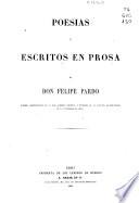 Poesias y escritos en prosa de Don Felipe Pardo