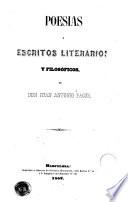 Poesías y escritos literarios y filosóficos, 1