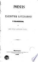 Poesías y escritos literarios y filosóficos, 1