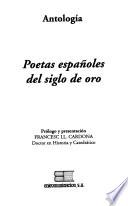 Poetas españoles del siglo de oro