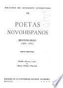 Poetas novohispanos