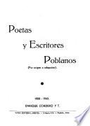 Poetas y escritores poblanos (por origen o adopción). 1900-1943