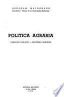 Política agraria