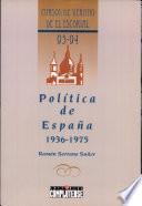 Política de España, 1936-1975
