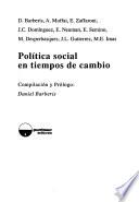 Política social en tiempos de cambio