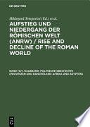 Politische Geschichte (Provinzen und Randvölker: Afrika und Ägypten)