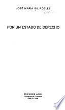 Por un estado de derecho