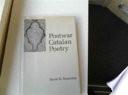 Postwar Catalan Poetry