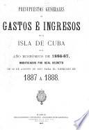 Presupuesto general de ingresos y gastos del estado en la isla de Cuba
