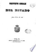 Presupuestos generales del Estado para el año económico...