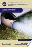 Prevención de riesgos laborales y medioambientales en mantenimiento de vehículos. TMVL0509